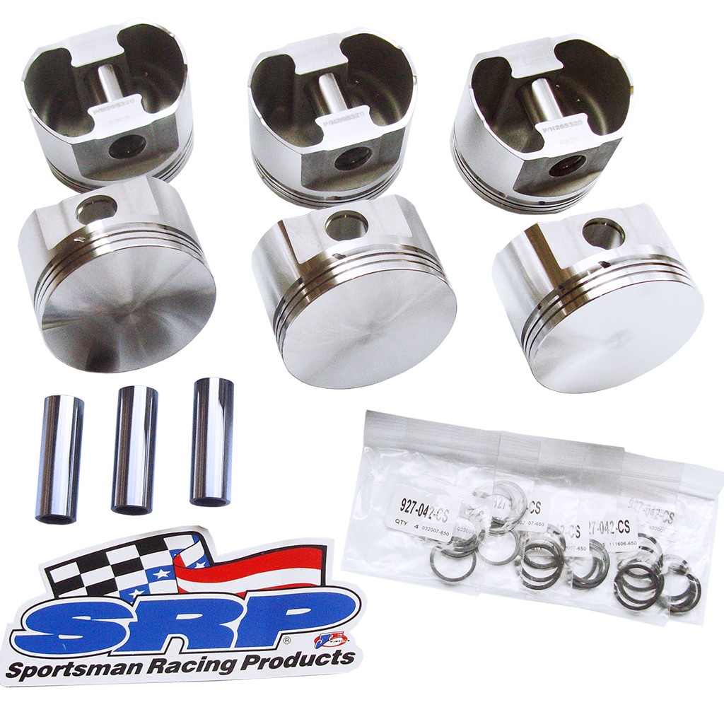 icon flat top forged piston chevy 350